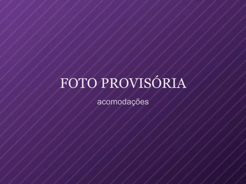 Placa provisória indicando o espaço de acomodações da Vila Marmelos, foto real pendente
