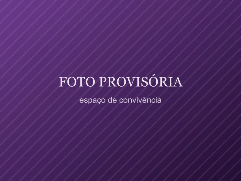 Placa provisória indicando o espaço de convivência da Vila Marmelos, foto real pendente